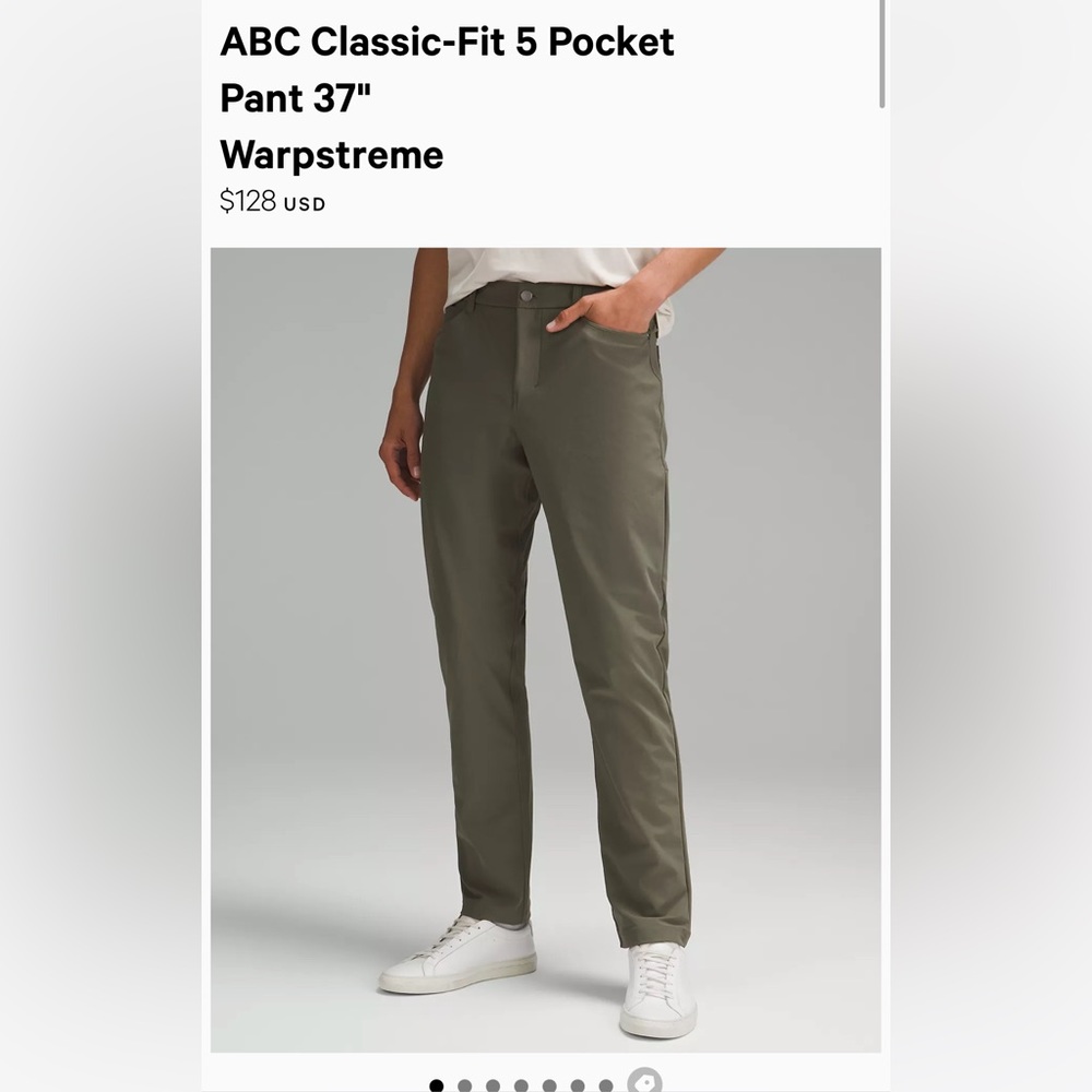 ABC Classic-Fit 5 Pocket Pant 37" Warpstreme